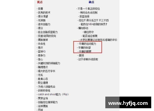 yl6809永利官网NBA球探报告详尽分析与球员前景展望 - 副本